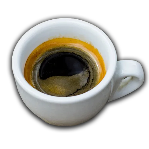 Espresso kávé csészében