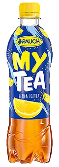 Hűtött citromos tea palackban